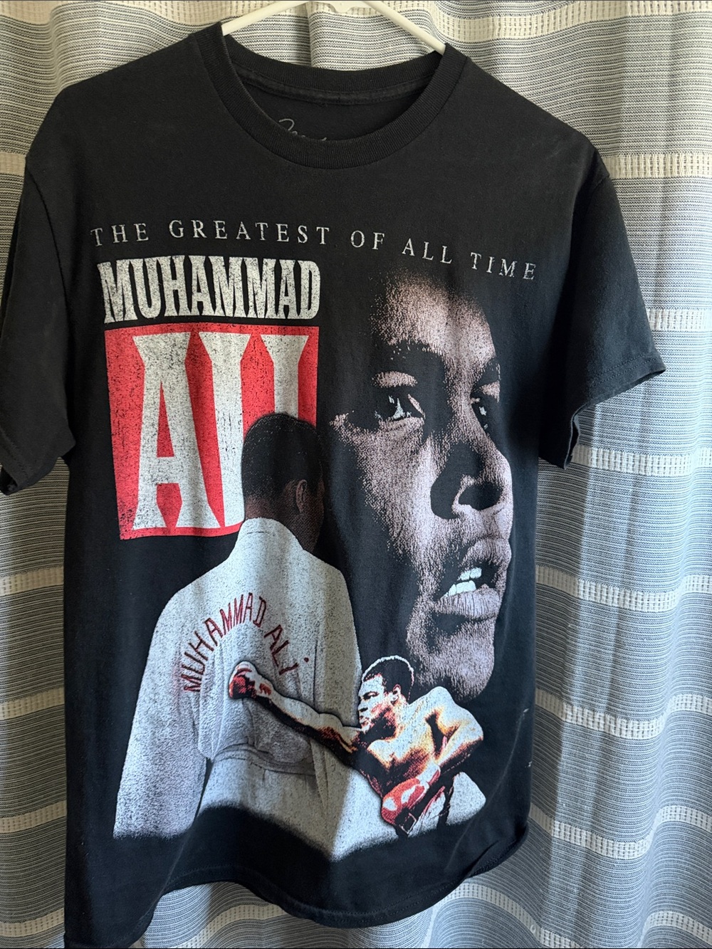 Muhammad Ali Graphic Tee - Black with Red & White Print
